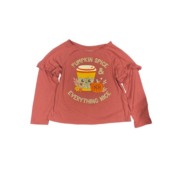 🍂 The Children’s Place Pumpkin Spice & Everything Nice Top & Leggings Set 2T - Picture 2 of 7